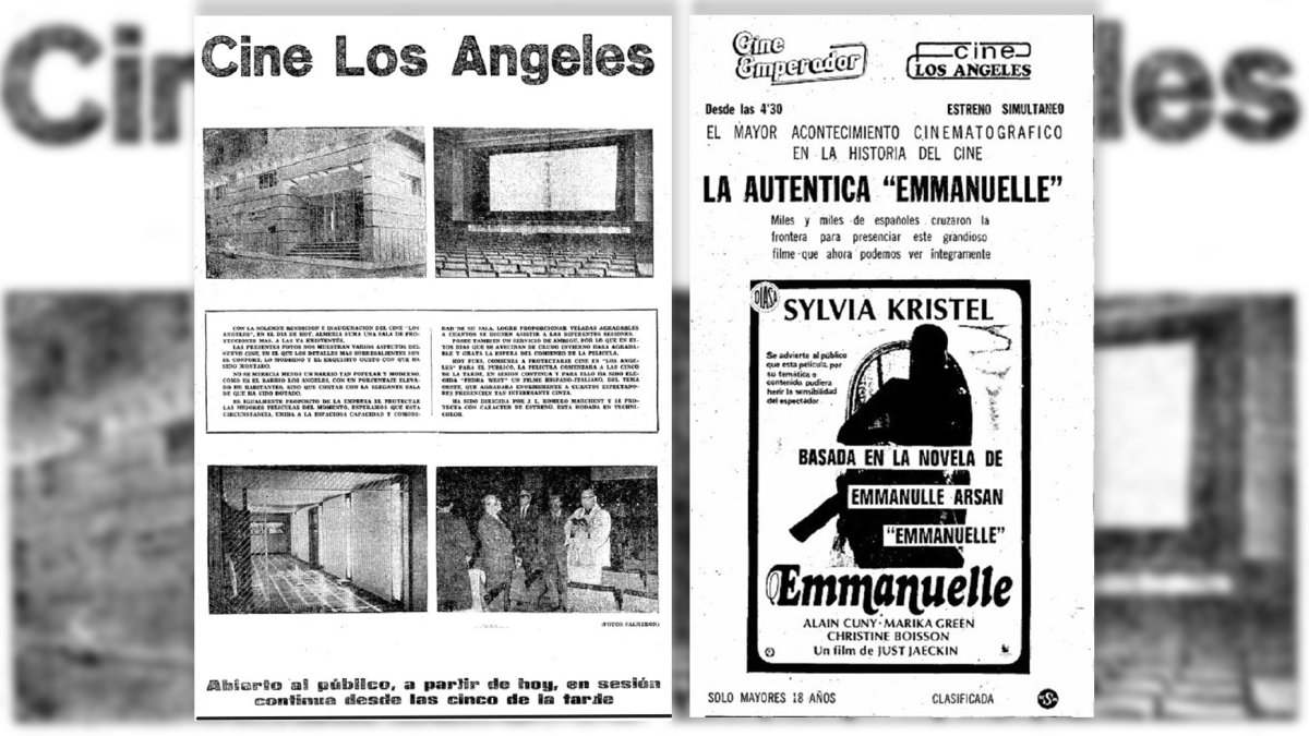 En 1978 Lozano nos trajo el mito erótico de Emmanuelle a dos cines de su propiedad.