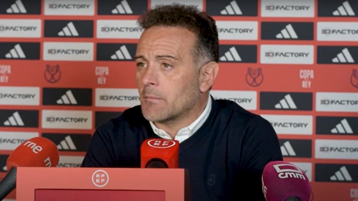 Pedro Díaz tuvo buenas palabras para el Almería tras caer en la Copa del Rey.