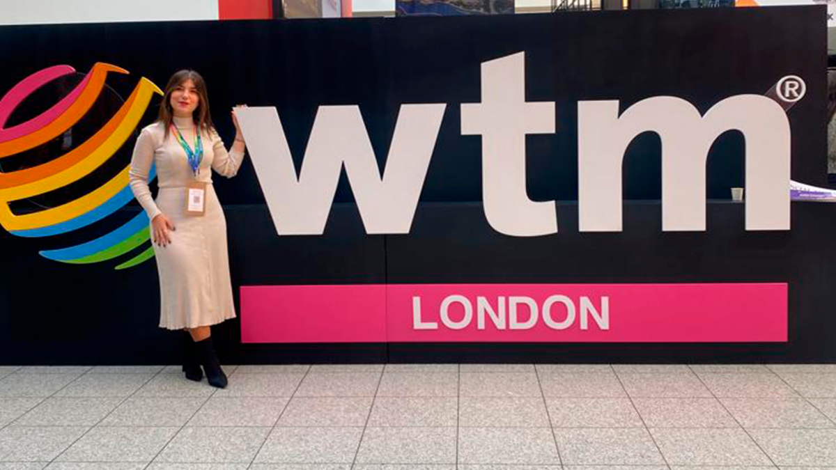 La concejala de Turismo y Playas, Amalia López, en la la World Travel Market de Londres.