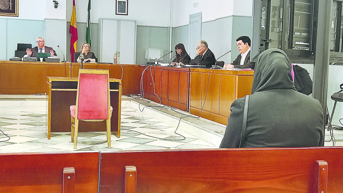 H.C. durante la primera sesión de la vista oral.