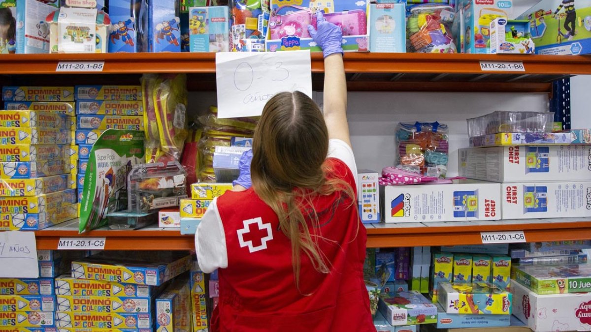 Recogida de juguetes de la Cruz Roja.