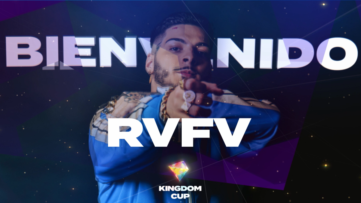 Cartel de RVFV como artista confirmado en la final de la Kingdom Cup.