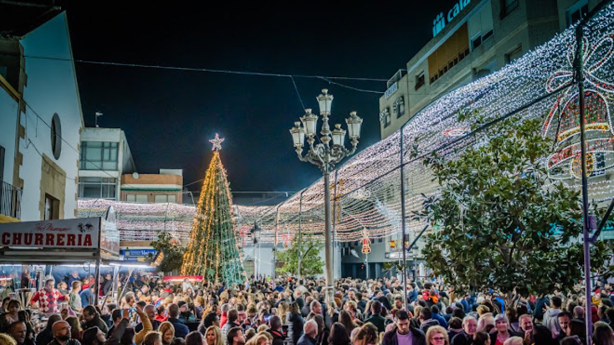 Navidades pasadas en Roquetas de Mar.