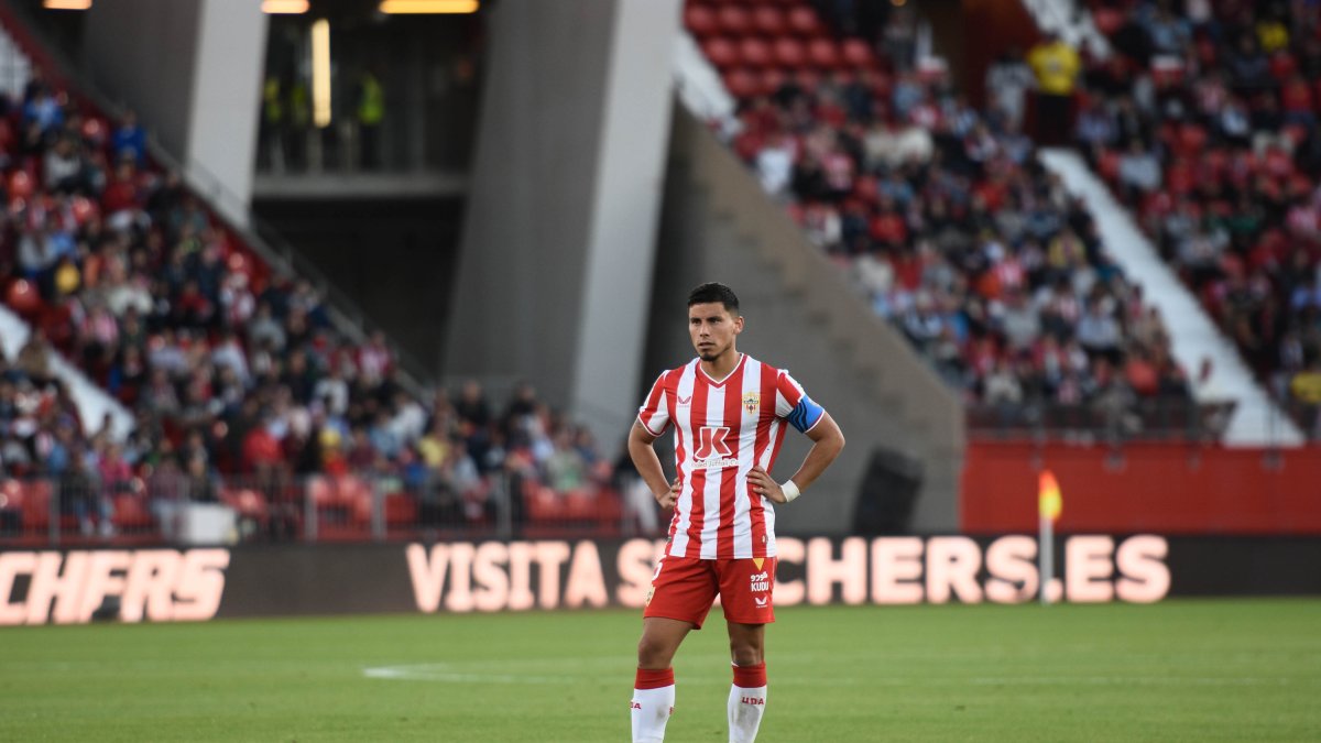 Robertone en el partido ante la Real Sociedad.