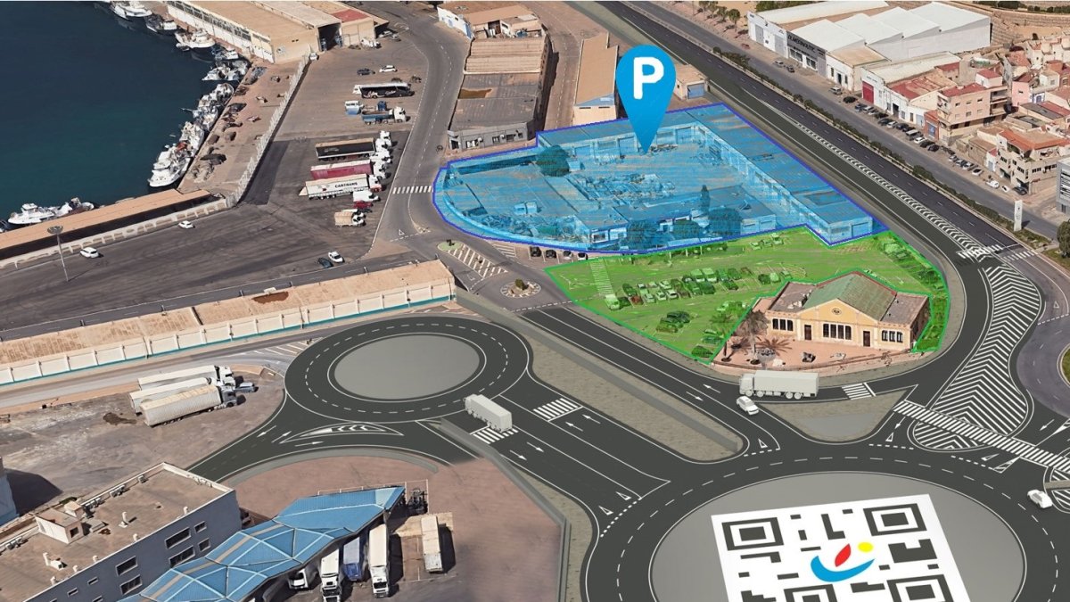 Diseño de la intervención prevista en el entorno del Varadero y contando ya con el nuevo acceso directo desde la nacional 340 para tráfico pesado