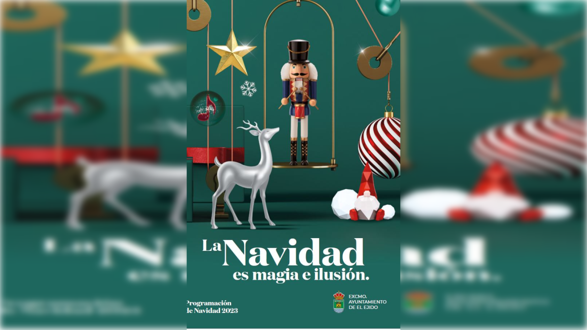 Cartel de la programación navideña.