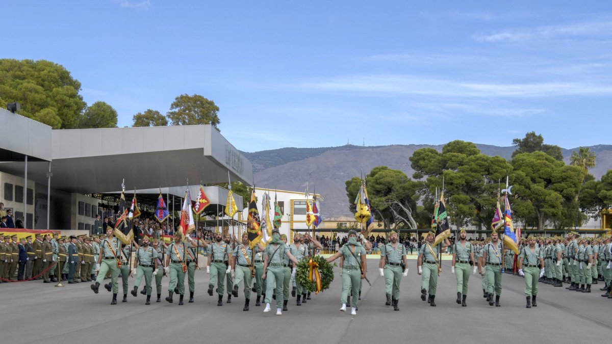 Celebración del Día de la Inmaculada durante esta mañana en La Legión.