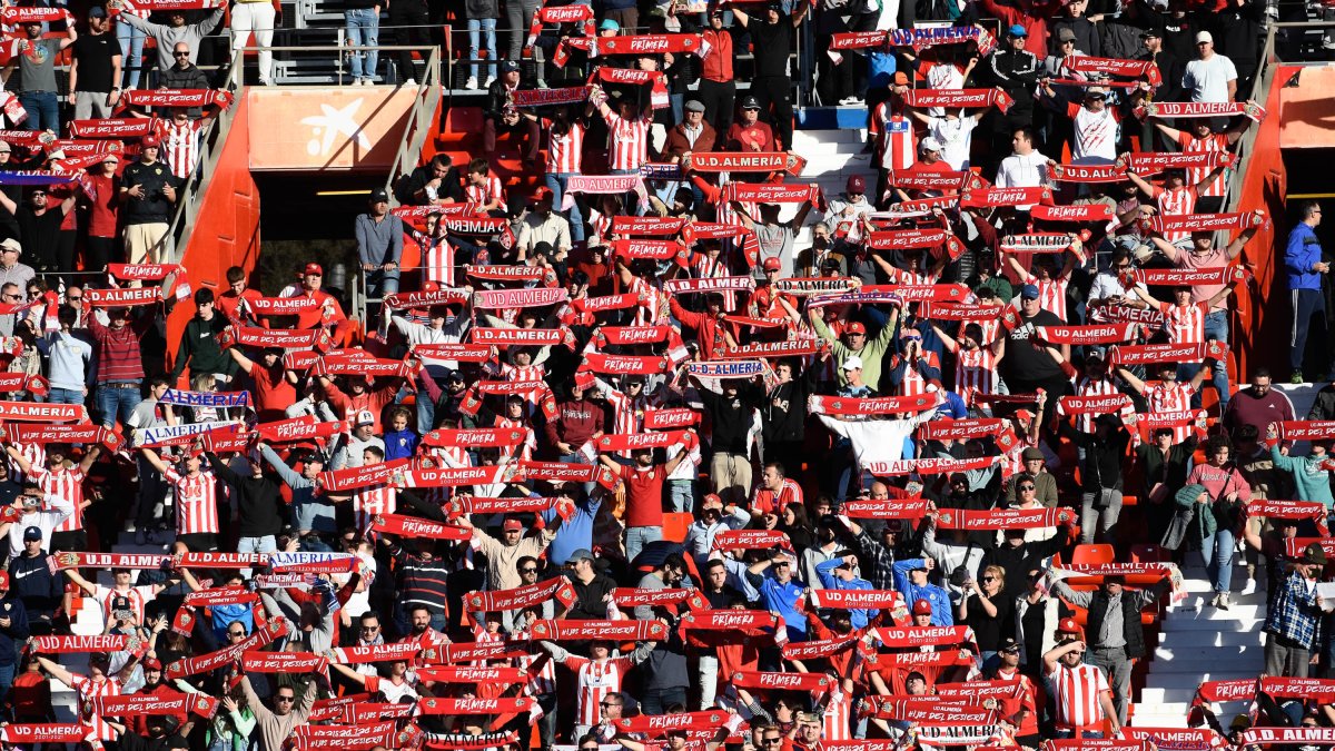 Los fieles del Almería seguirán acudiendo al Mediterráneo independientemente de los resultados.