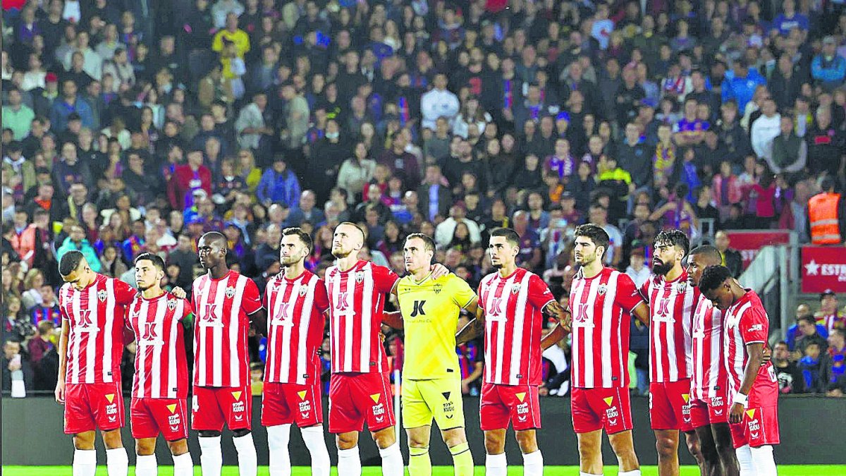 Hace más de un año de la visita del Almería al FC Barcelona.