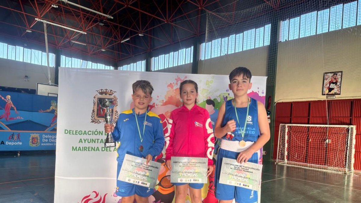 Luka, María y Jorge brillaron en Sevilla.
