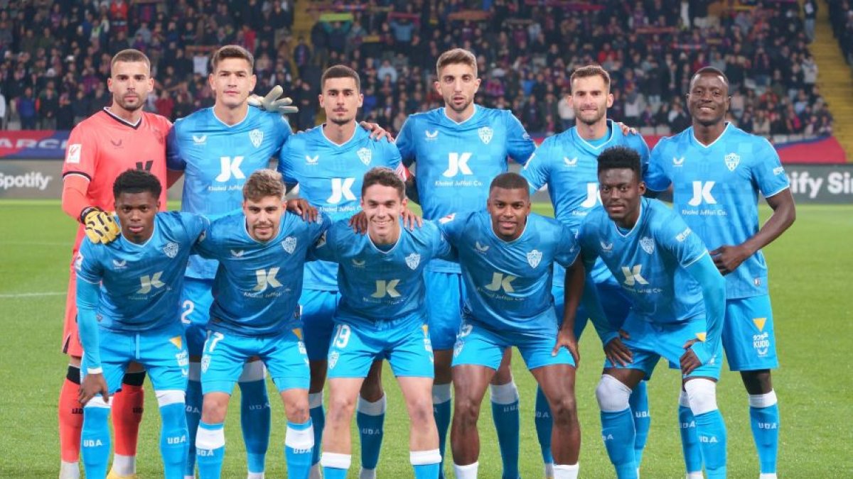 El once del Almería.