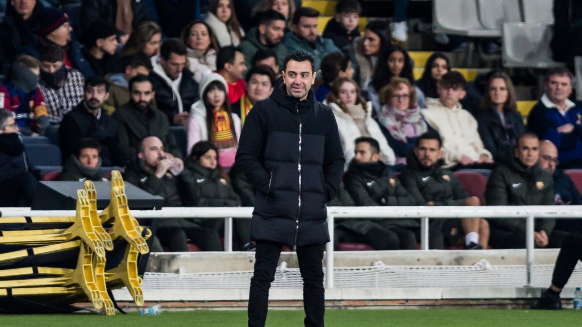 Enfado del entrenador azulgrana después de haberle ganado al Almería.