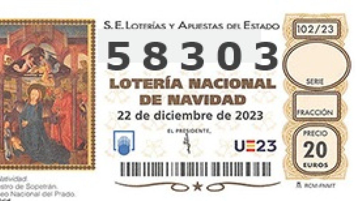 58303, segundo premio.
