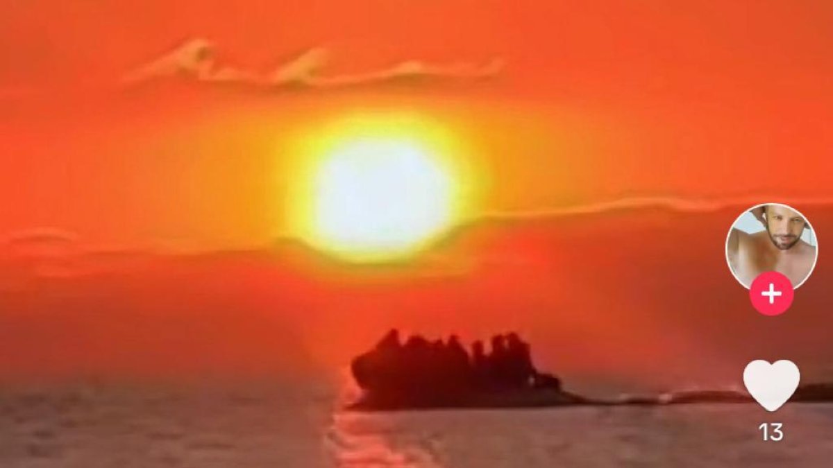 Imagen captada por un usuario de TikTok.