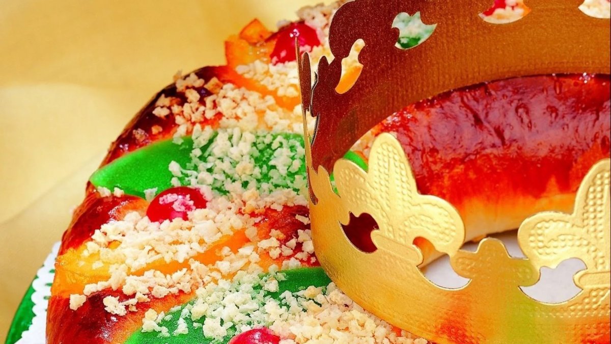 Imagen de archivo de un roscón de reyes.