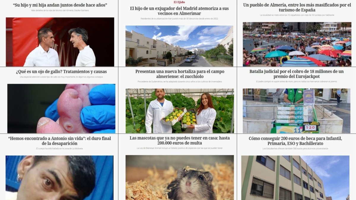 Las noticias más leídas en La Voz de Almería.