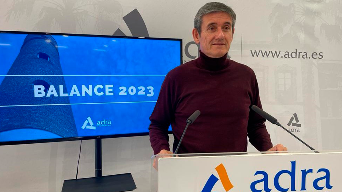 Manuel Cortés en la rueda de prensa del balance anual.