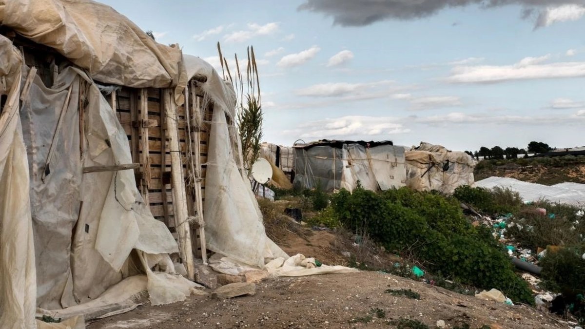 Imagen de archivo de un asentamiento de chabolas en Almería. EU