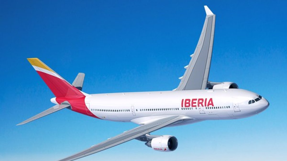 Imagen de archivo de un avión de Iberia.