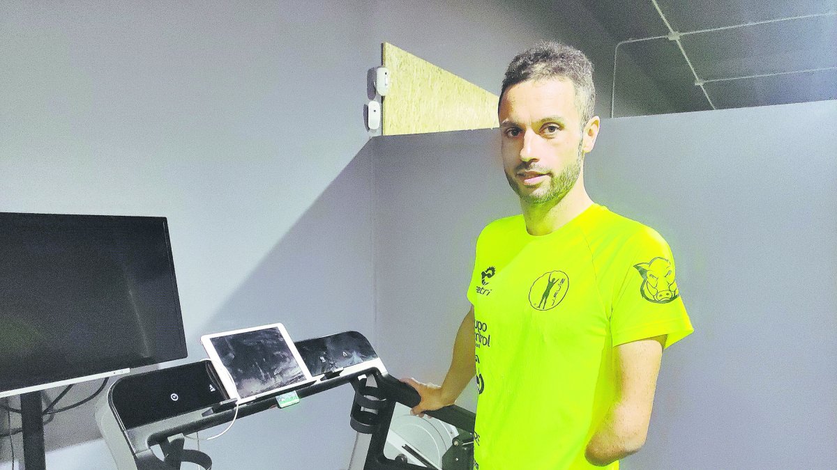 Jairo Ruiz con LA VOZ en ‘GO Training Center’, donde hace un trabajo especial para prevenir lesiones.