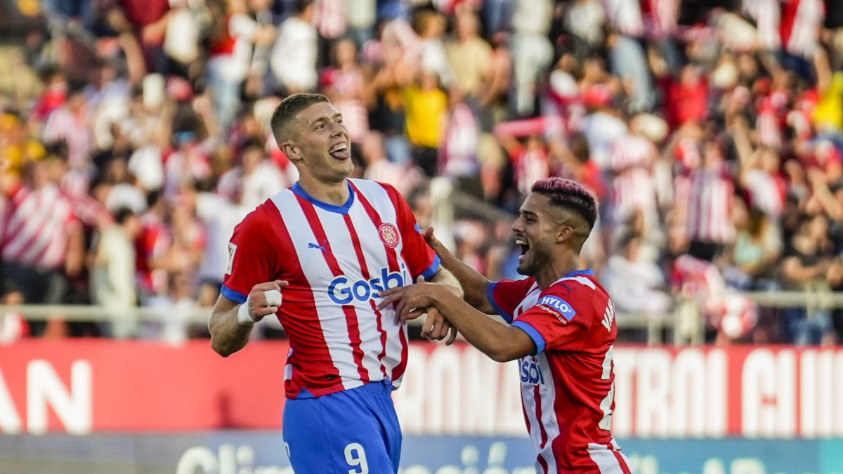 Dovbyk, delantero ucraniano del Girona y Pichichi del equipo de Míchel.