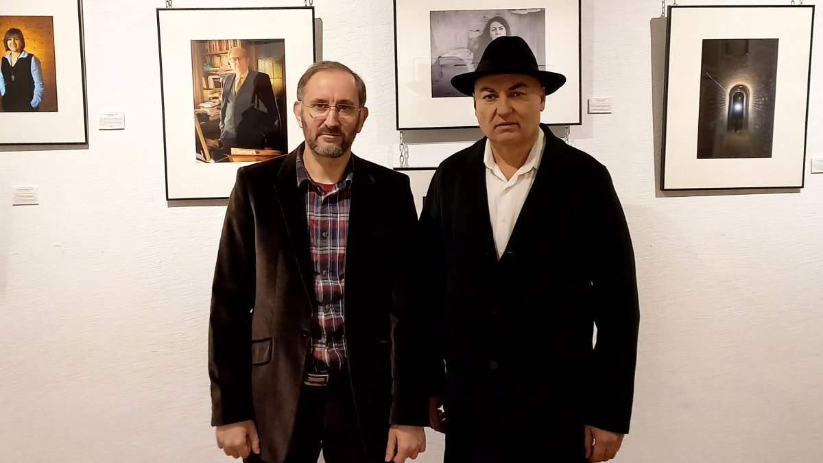 Rubén García Felices y Luis J. Fernández Cortés, en la inauguración.