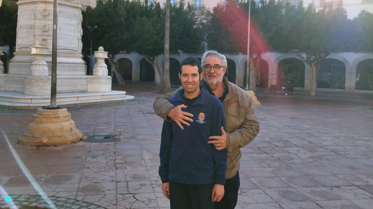 Los Tejada, padre e hijo: José Carlos y Carlos.