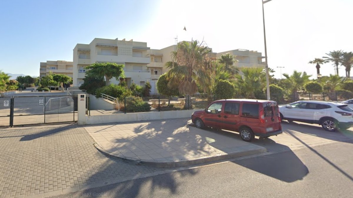 Uno de los residenciales de El Toyo más cercano al lugar en el que estará ubicado el Dreambeach.