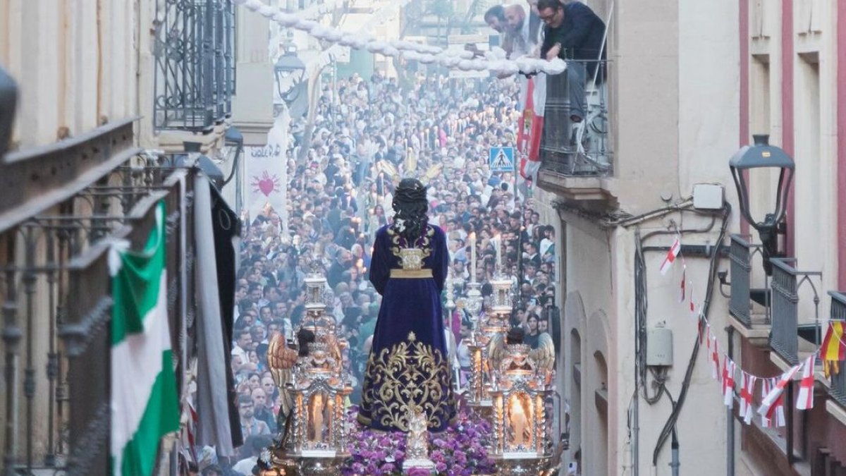 Imagen del Cautivo en la extraordinaria de junio de 2023. Foto de Jorge Cazorla.