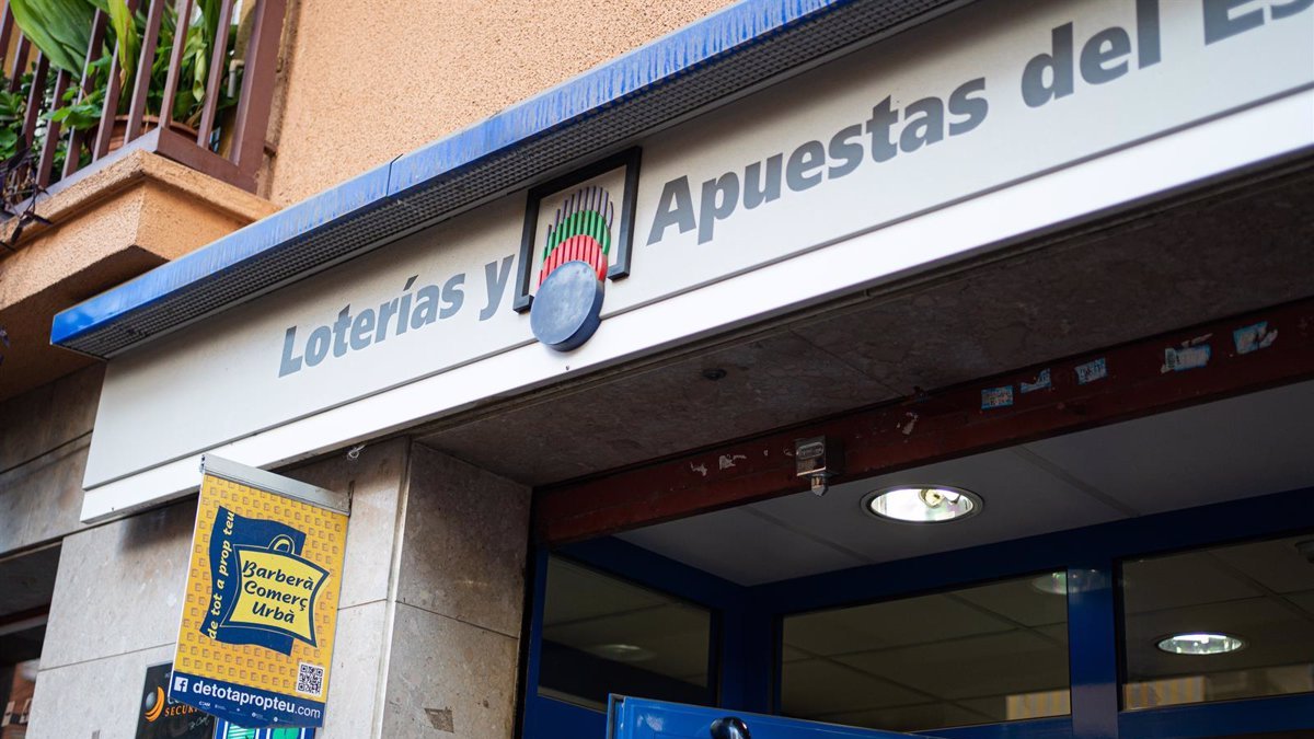 Imagen de archivo de una administración de lotería.