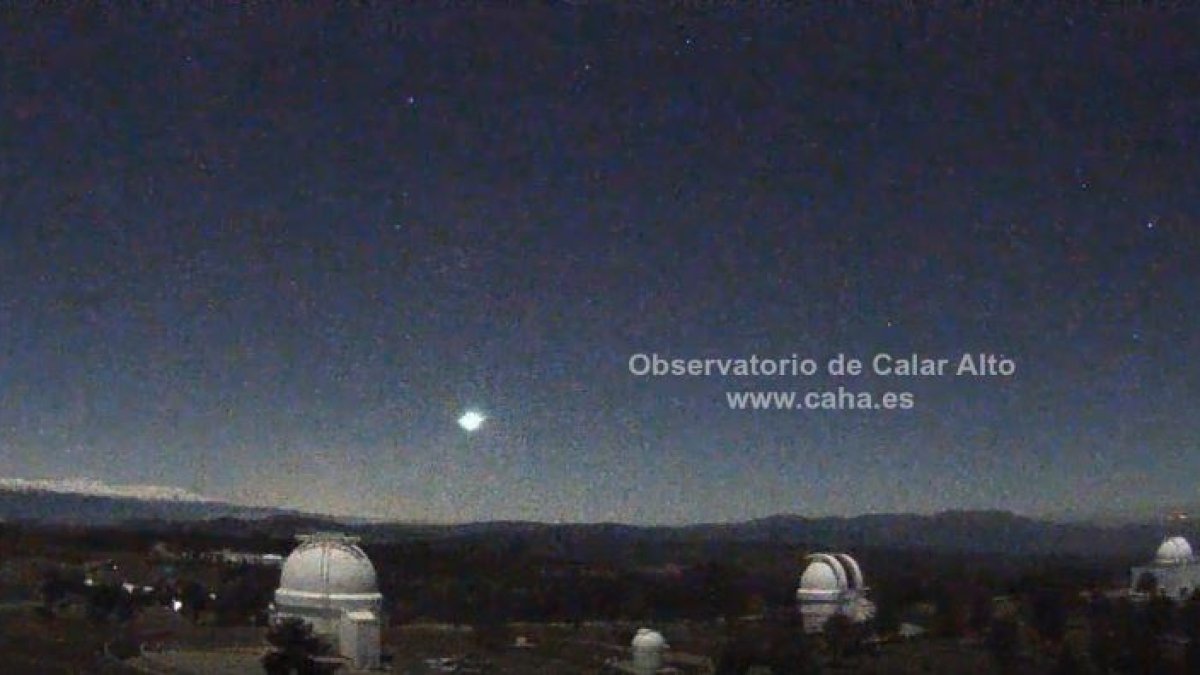 Imagen captada por las cámaras de Calar Alto.