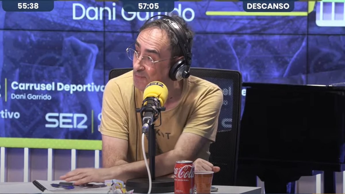 Iturralde González en el Carrusel Deportivo analizando la polémica del Real Madrid-Almería.