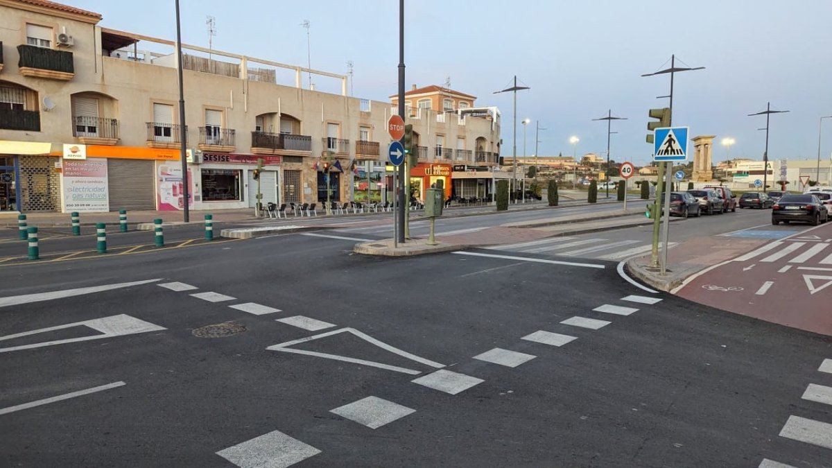 Carretera de Ronda, tras la finalización de las obras.