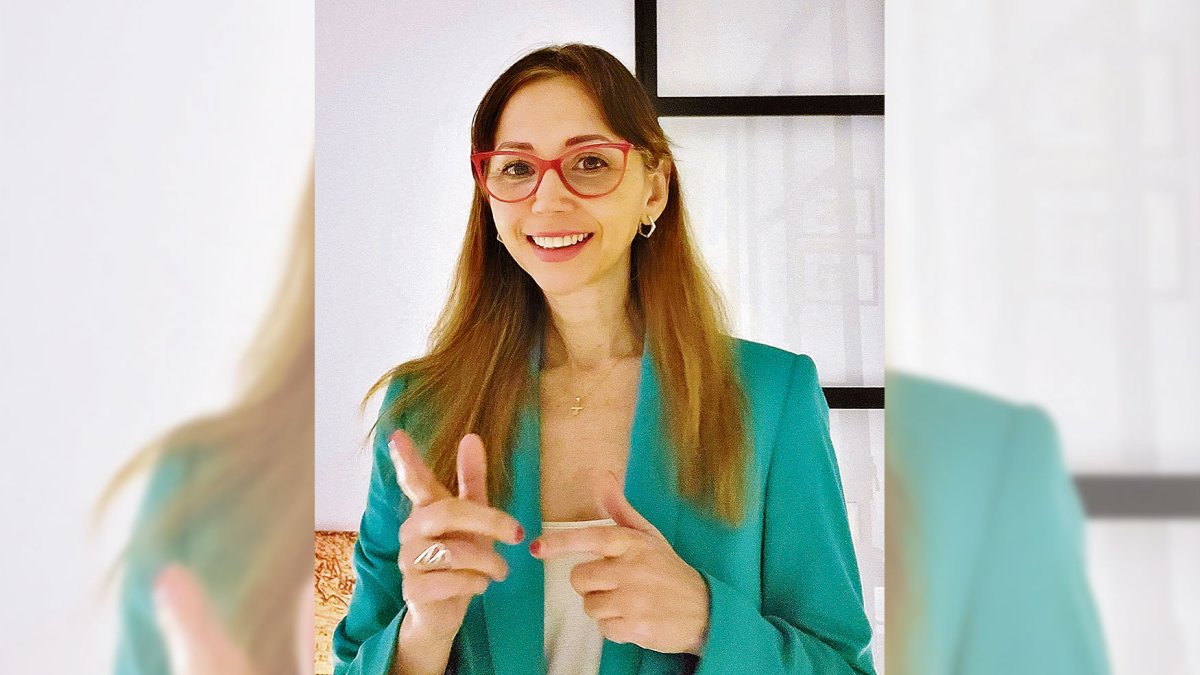 Constanza García durante esta entrevista.