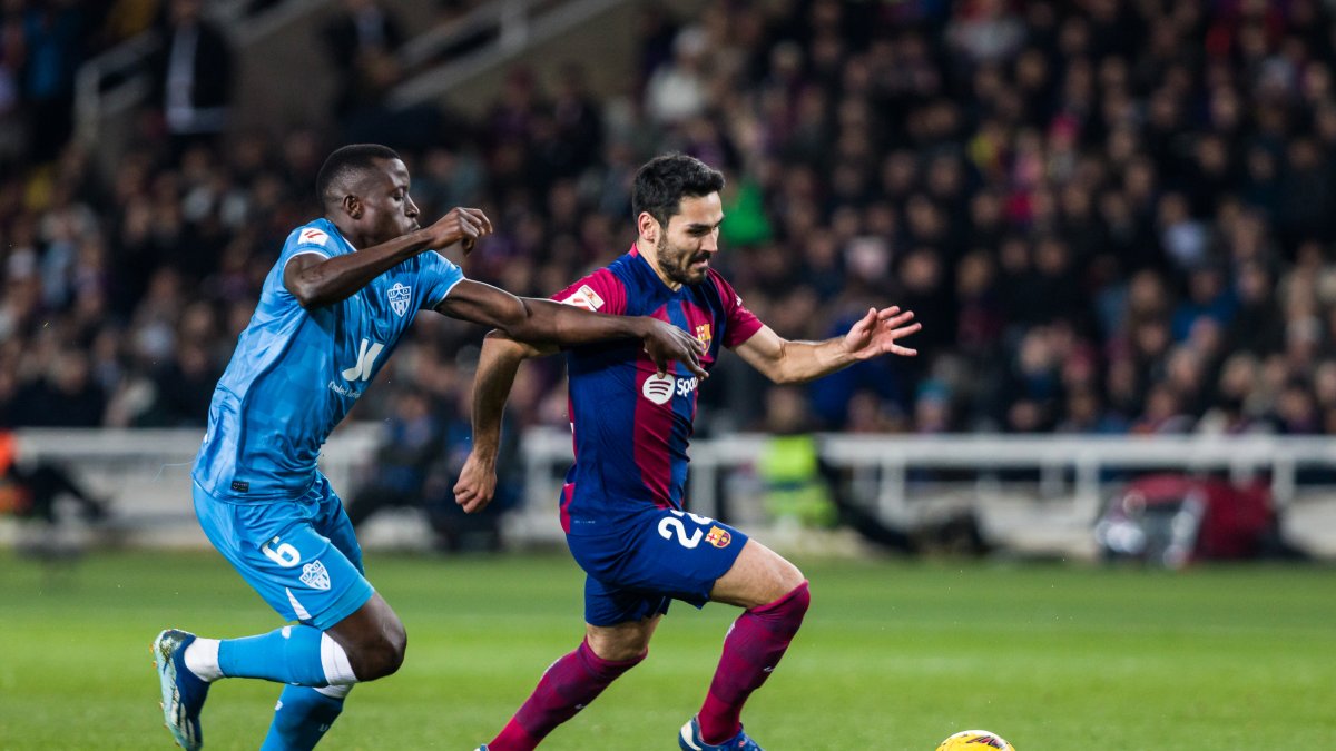 Lopy en el Barcelona-Almería.