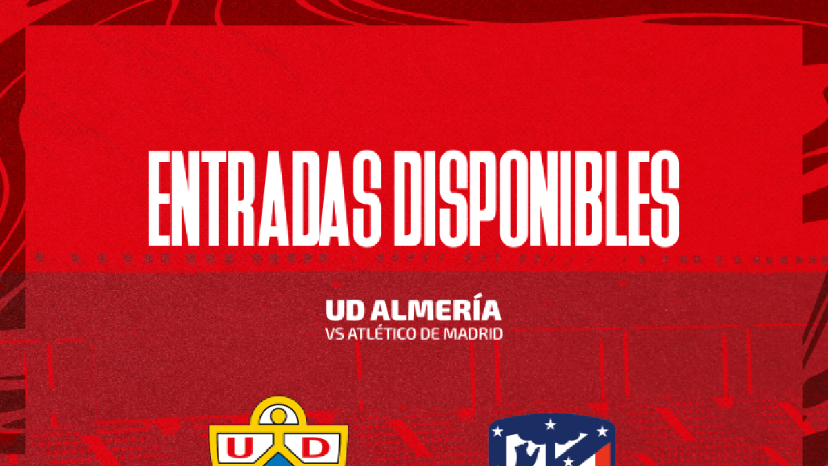 Ya están los precios para el Almería-Atlético de Madrid.