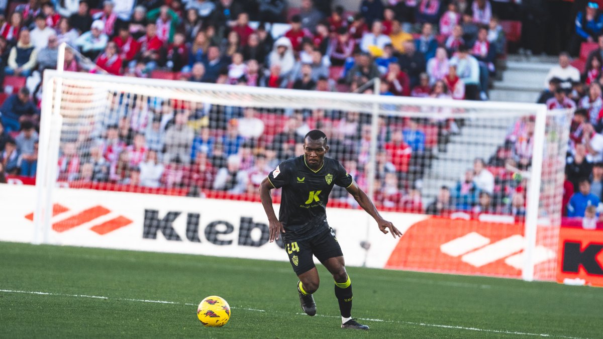 Bruno Langa en el partido ante el Granada.