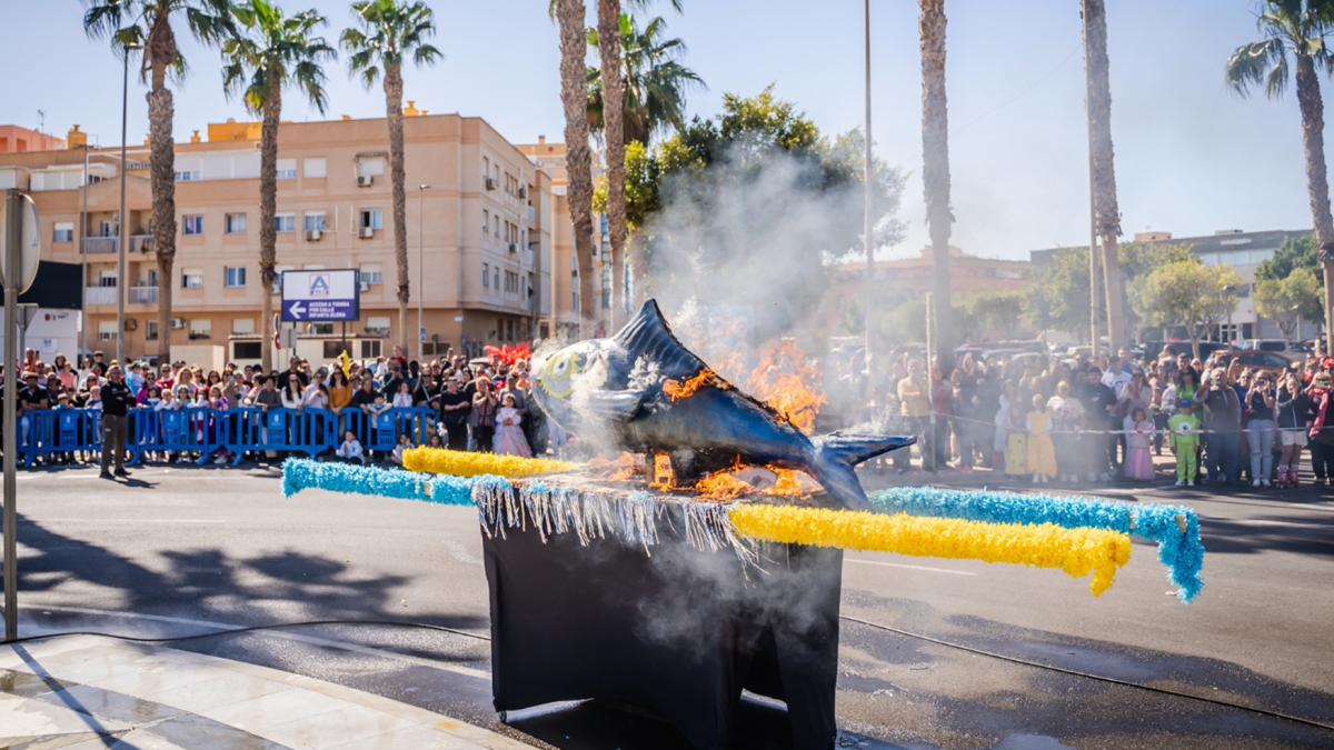 La popular quema de la sardina.