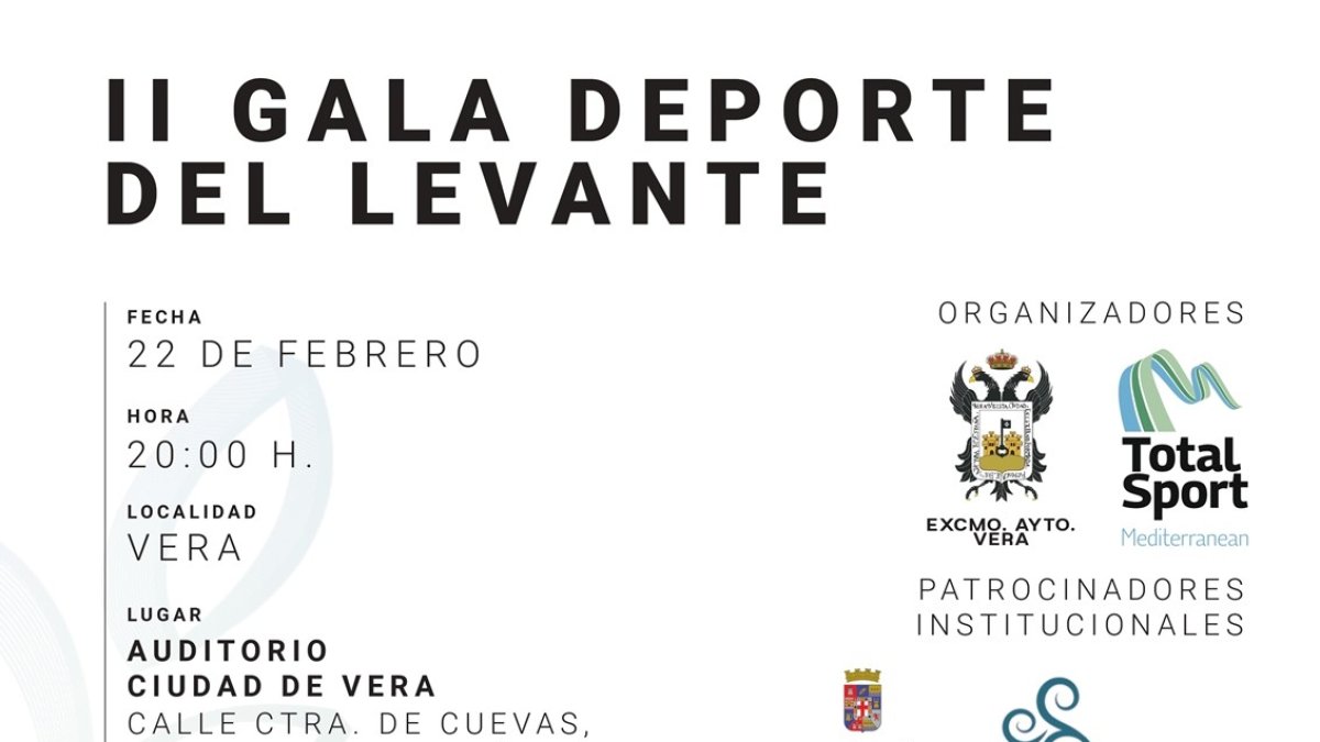El Levante Almeriense premia a sus deportistas más destacados este jueves en el Auditorio Ciudad de Vera.