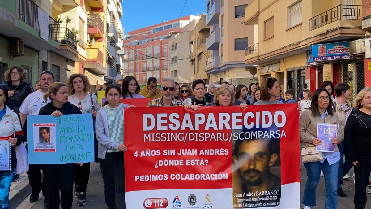 Marcha silenciosa por la desaparición de Juan Andrés Barranco.
