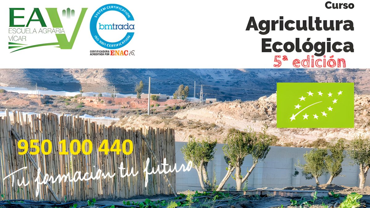 Cartel de los cursos agrarios.