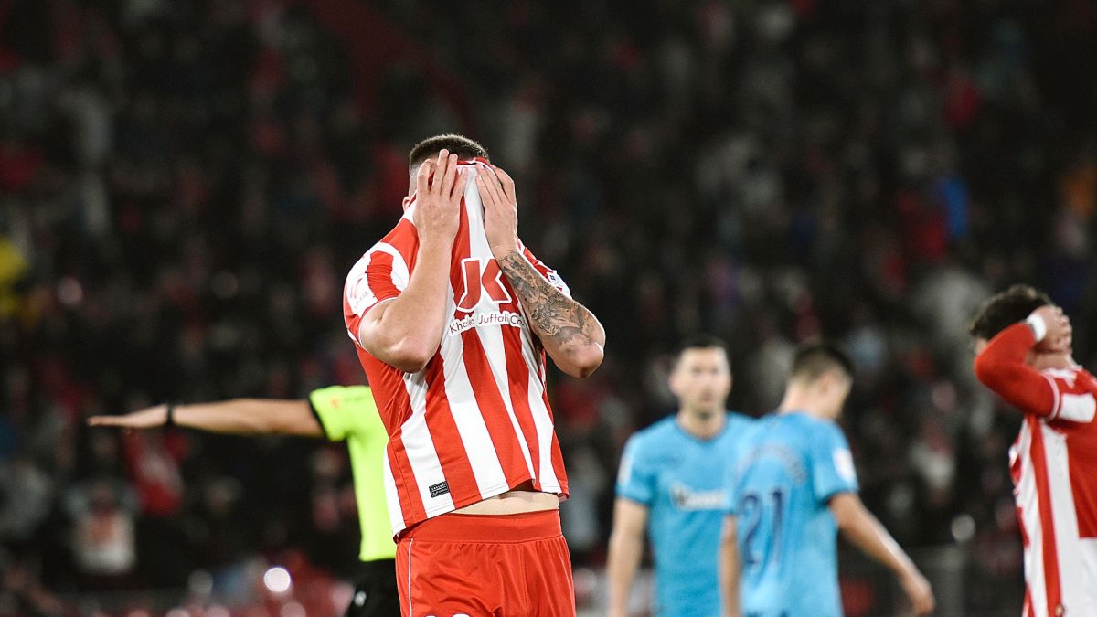 Milovanovic en el último partido en casa contra el Athletic que terminó con empate sin goles.