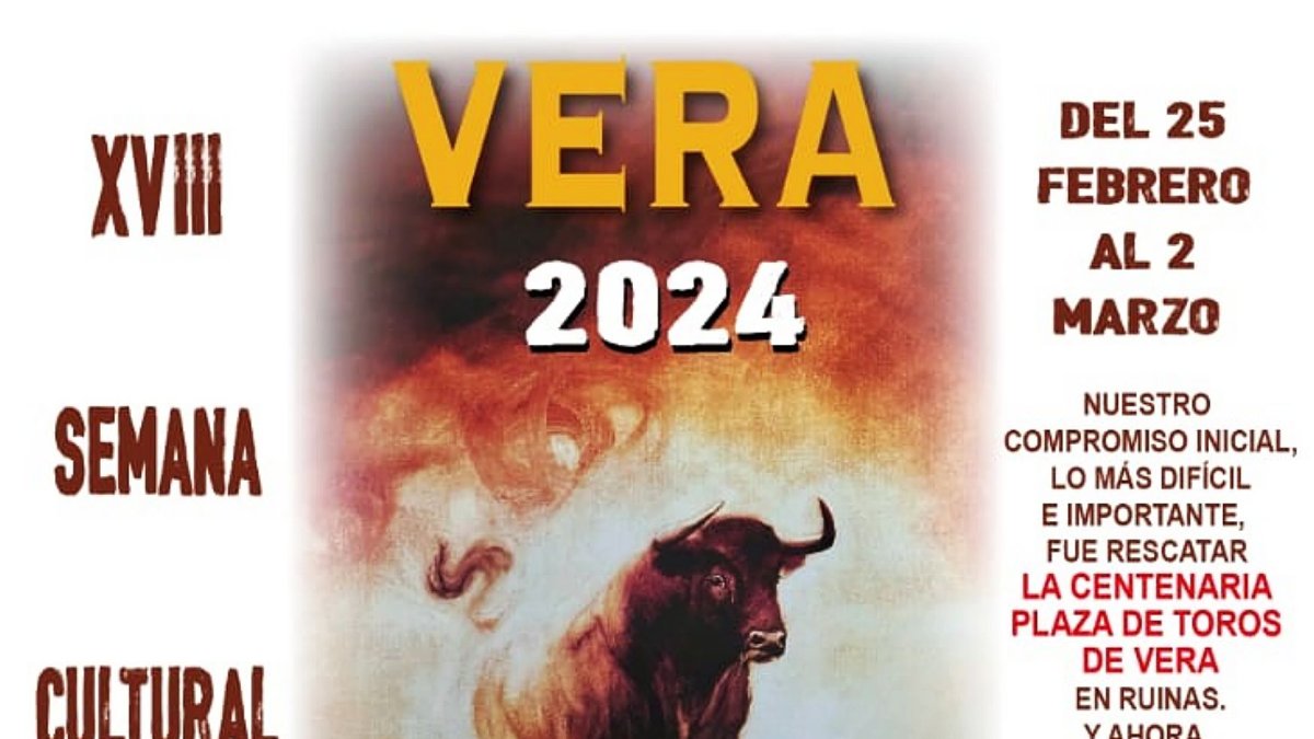 Detalle del cartel de la Semana Cultural Taurina 2024.
