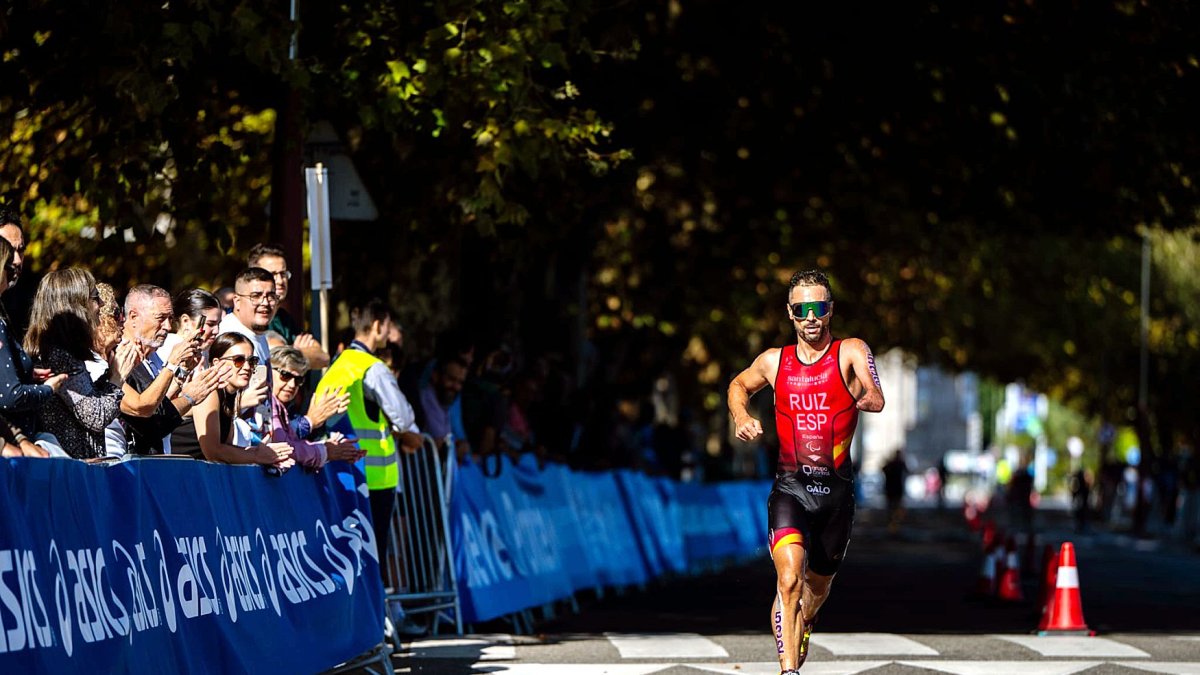 Jairo Ruiz durante una carrera.