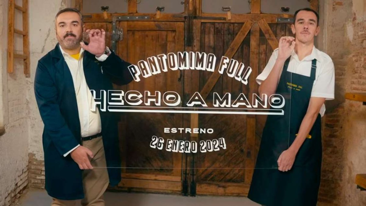 Imagen promocional del espectáculo Pantomima Full, hecho a mano.