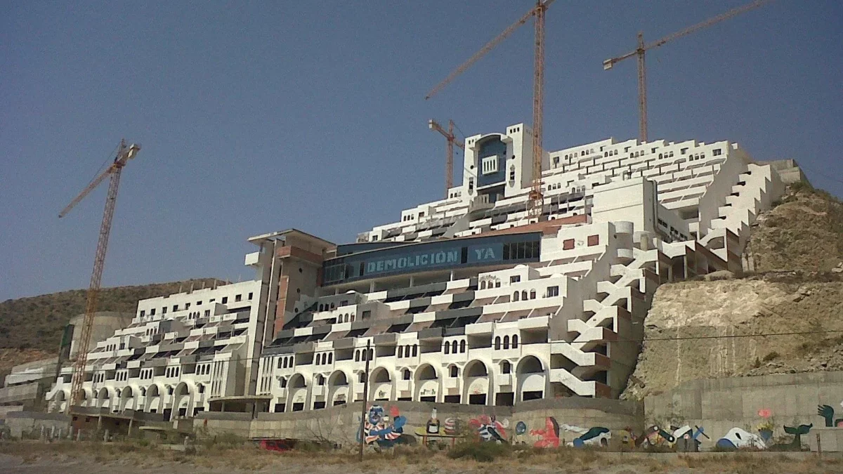 Imagen de archivo de la construcción del hotel El Algarrobico.