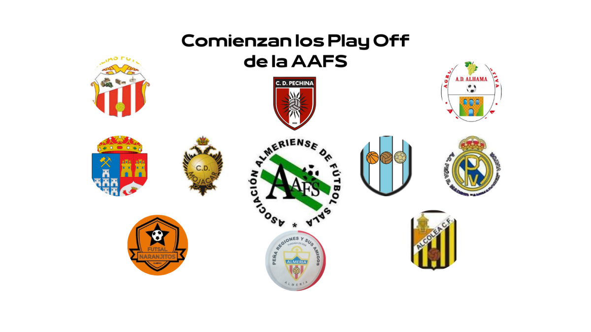 Los escudos de los clubes clasificados a los Play off de la AAFS