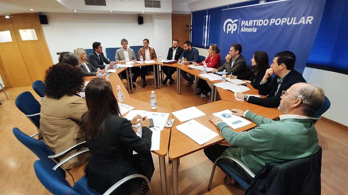 Reunión en la sede del PP.