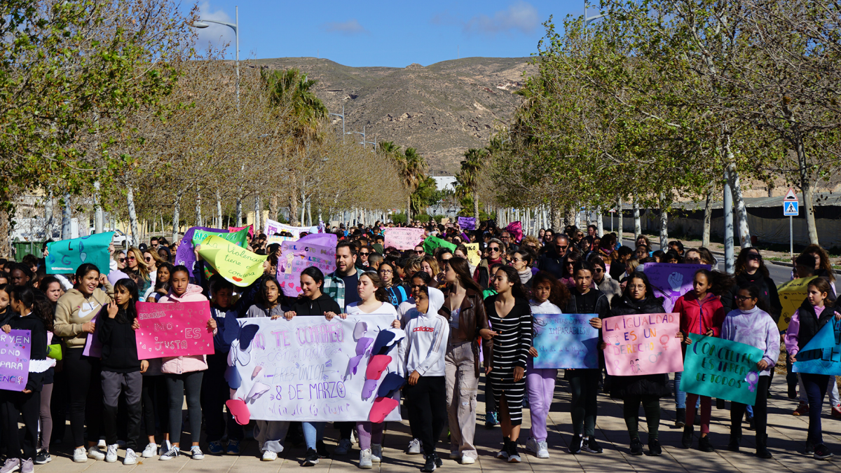 Un instante de la manifestación.