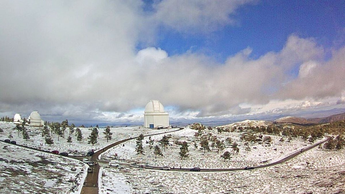 Imagen de Calar Alto este domingo.